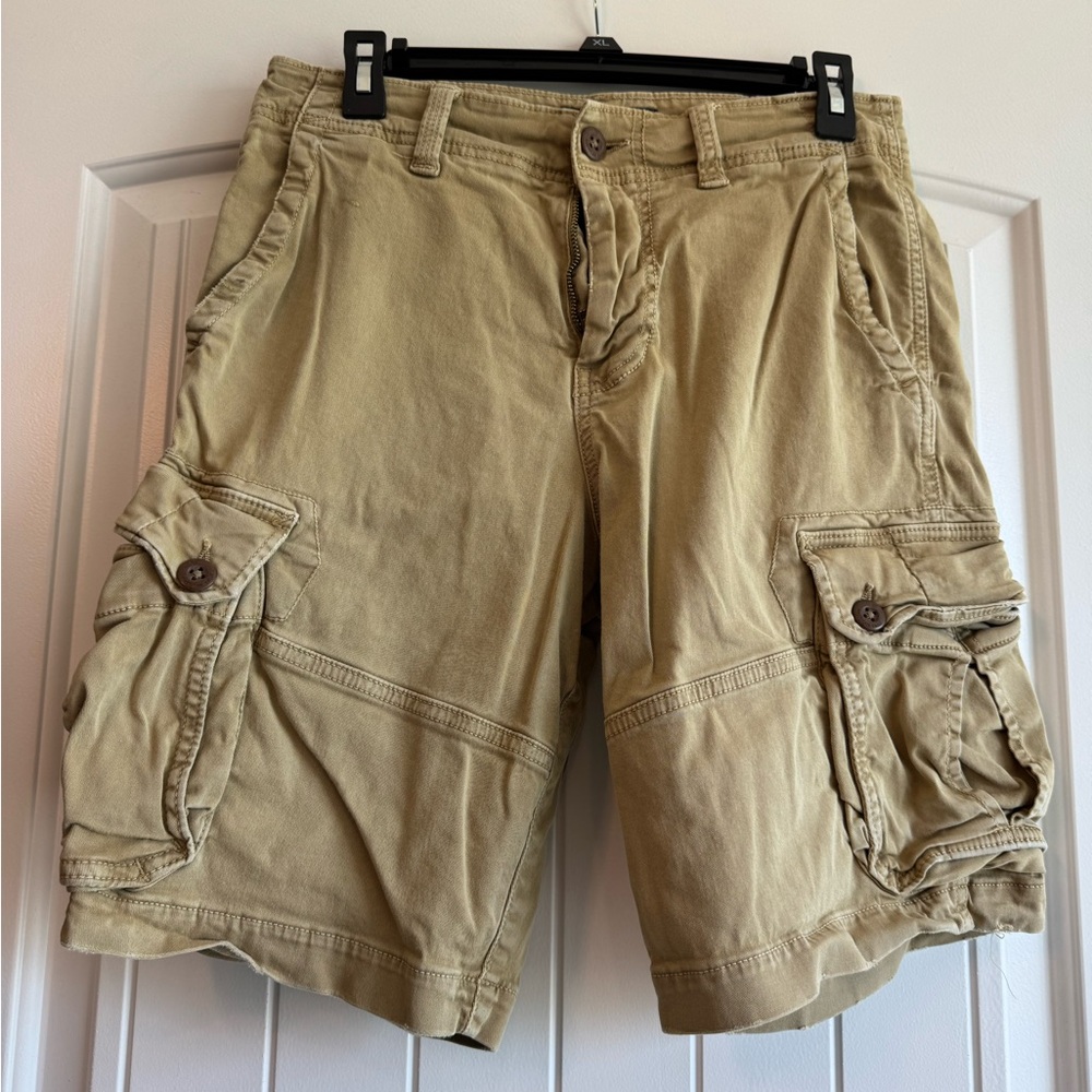 American Eagle Outfitters Tan Shorts with Black Label